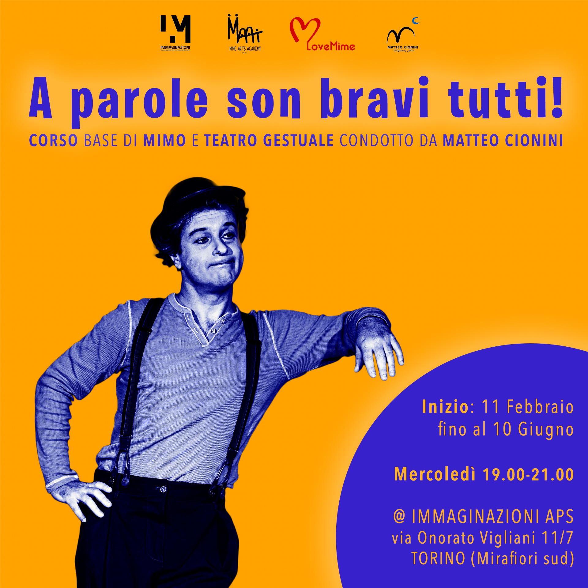 A parole - locandina quadrata